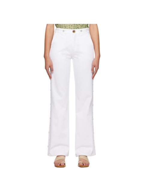 WALES BONNER White Heritage Jeans