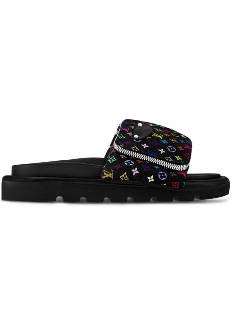 Louis Vuitton Louis Vuitton Pool Pillow Flat Comfort Mule Takashi Murakami Black (Women's)