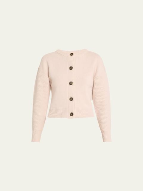 Yves Salomon Cashmere Wool Button-Front Cardigan