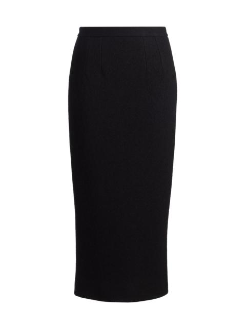 Dolce & Gabbana Women's Wool Pencil Midi-Skirt - Nero