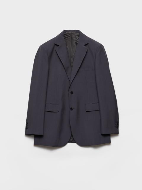 Prada Single-breasted wool and mohair jacket