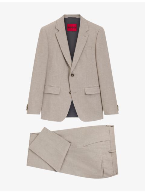HUGO Slim-Fit Single-Breasted Wool-Blend Suit