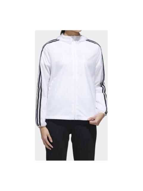 adidas (WMNS) adidas MH FEM WB Sports Stylish Jacket White GF0143