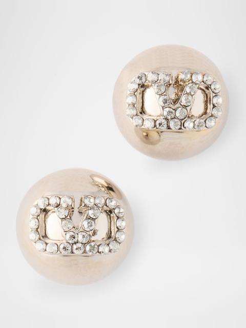 Valentino VLogo Signature Strass Earrings