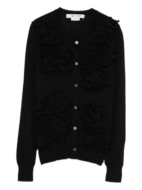 Comme Des Garçons ruffled button cardigan
