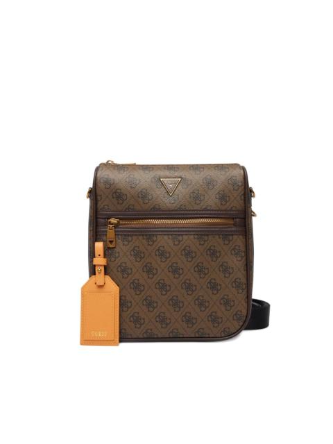 GUESS USA Milano 4G monogram-pattern logo-plaque messenger bag