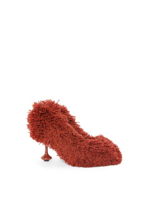 Loewe Toy pump in embroidered canvas