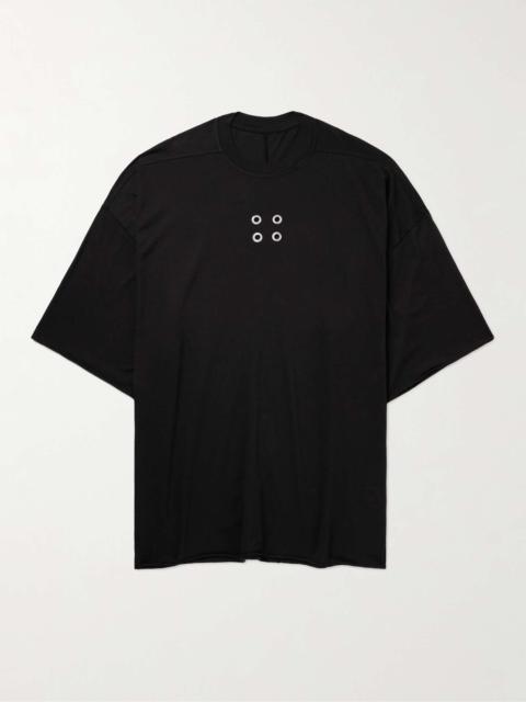Rick Owens DRKSHDW Tommy Oversized Embellished Cotton-Jersey T-Shirt