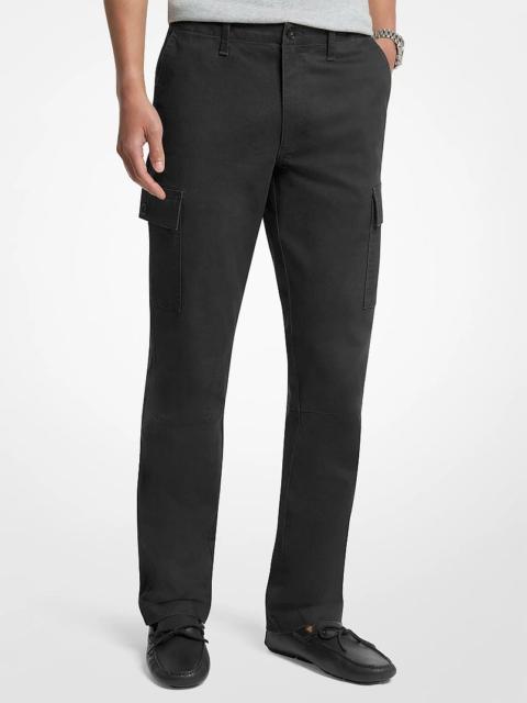 MICHAEL KORS Stretch Cotton Twill Cargo Pants