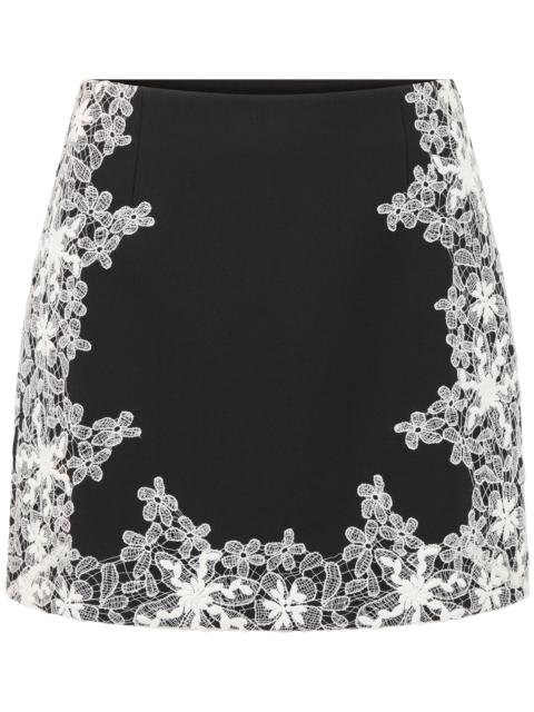 Hill House Home The Ash Skirt - Black with Ivory Lace