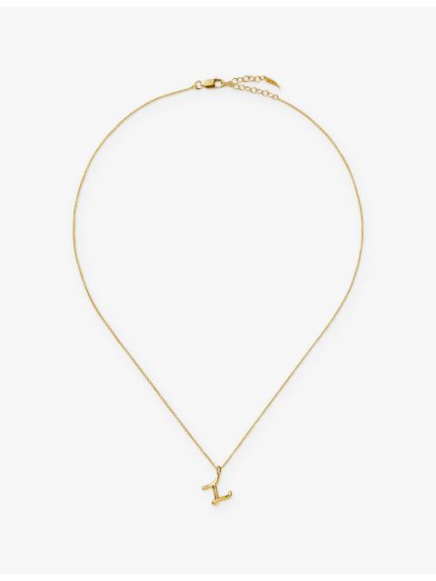 MISSOMA Curly Molten Mini Initial Z 18ct Gold Vermeil Necklace