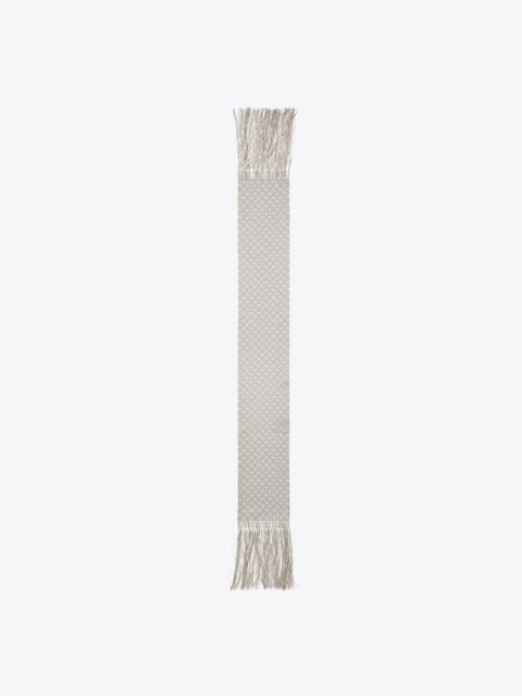 TORY BURCH T Monogram Fringed Oblong Scarf