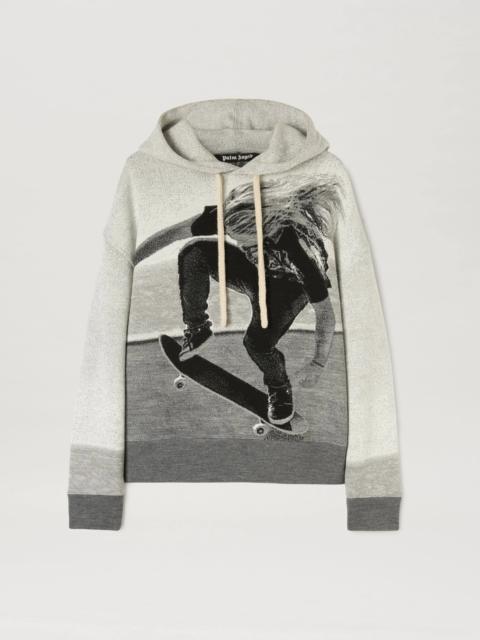 JACQUARD SKATER HOODED SWEATER