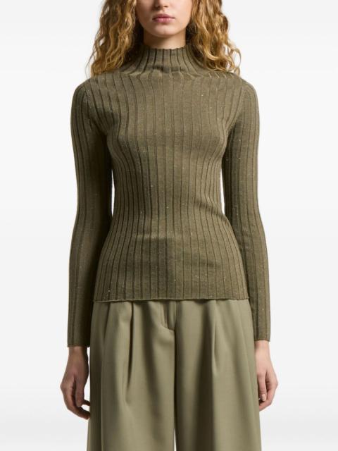 PESERICO long-sleeves glitter-detaill pullover