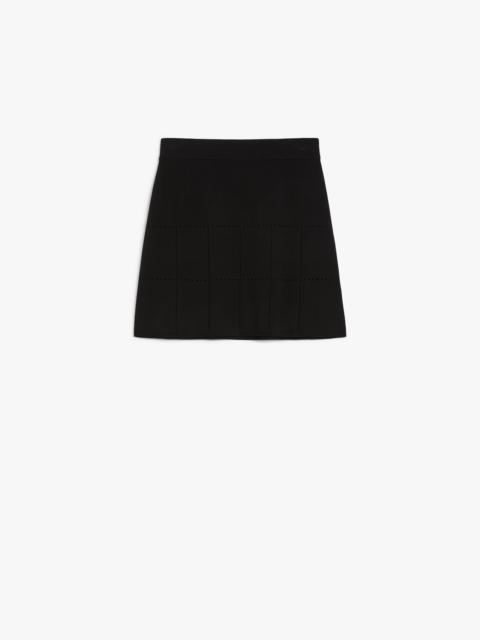 Max Mara SIMONE Viscose crêpe short skirt