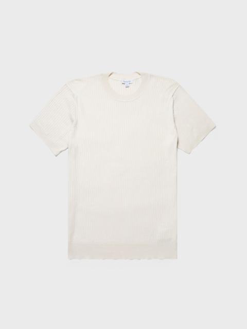 Fine Rib Silk Cotton T‑shirt