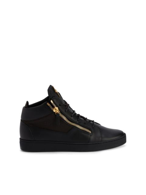 Frankie leather high-top sneakers