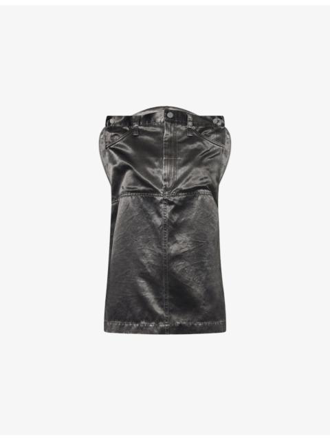 ISSEY MIYAKE Pseudo Jeans Sleeveless Woven Top