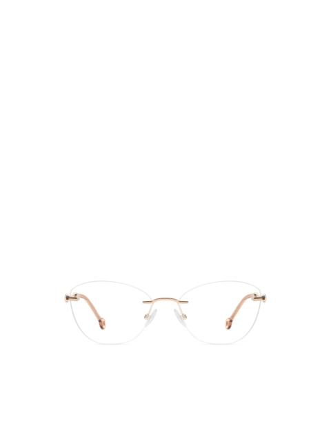 CAROLINA HERRERA rimless cat-eye glasses