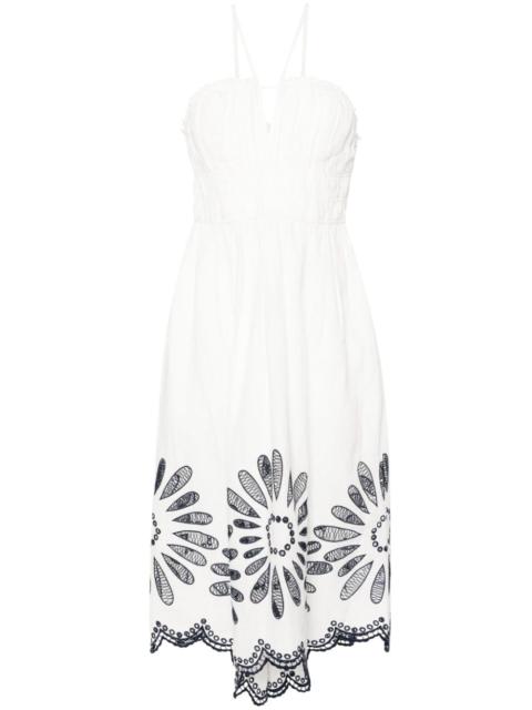 ULLA JOHNSON Beatrice broderie-anglaise midi dress