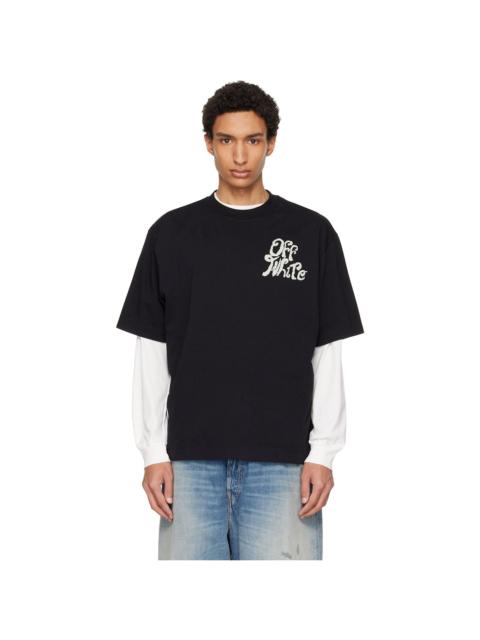 Off-White Black Grass Ink Logo Skate T-shirt