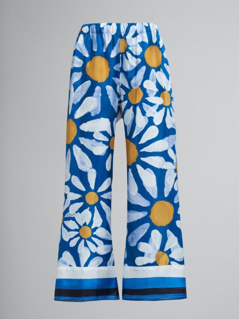 Marni EUPHORIA PRINT VISCOSE JACQUARD CROPPED PANTS