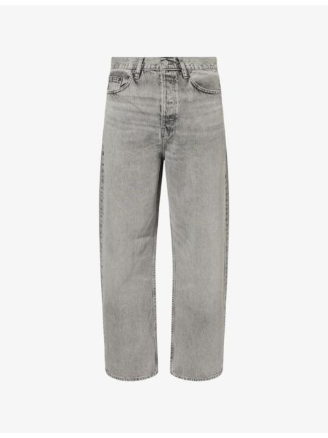 FRAME Baggy-Fit High-Rise Cotton Denim Jeans