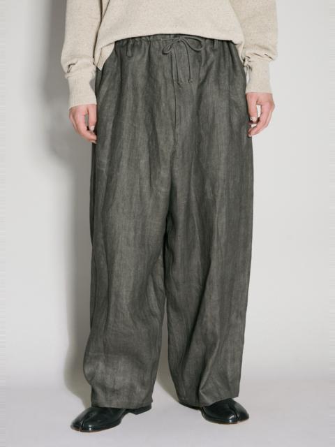 Yohji Yamamoto Drawstring Linen Pants