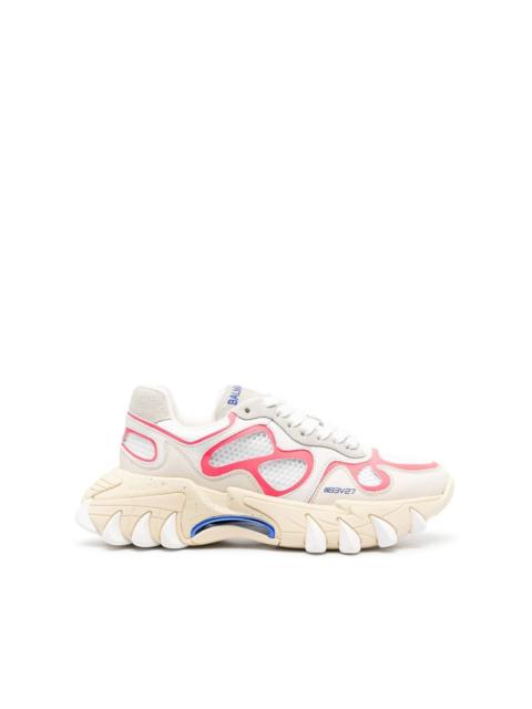 Balmain B-East panelled lace-up sneakers