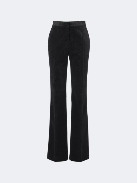 TOM FORD Polka-dot cotton velvet straight pants
