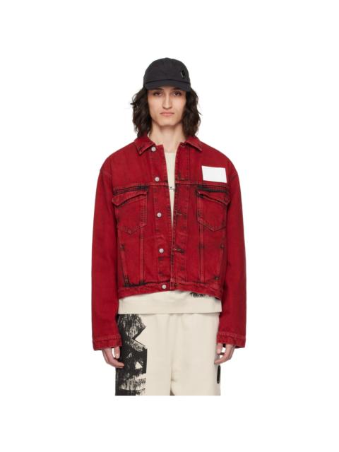 A-COLD-WALL* Red Strand Denim Jacket