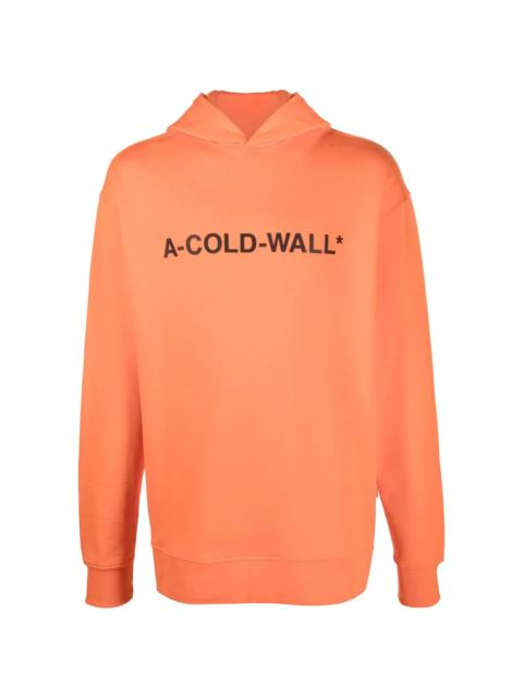 A-COLD-WALL* logo printed hooded sweatshirt