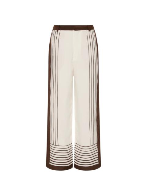 SIR. striped-detail trousers
