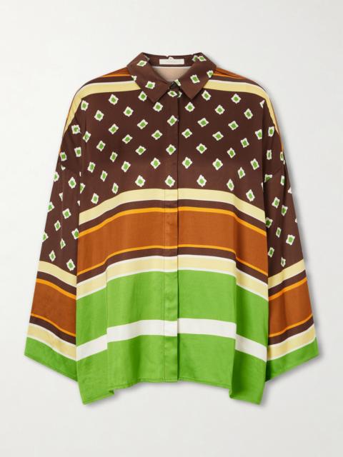 FAITHFULL Cora Printed Satin Shirt