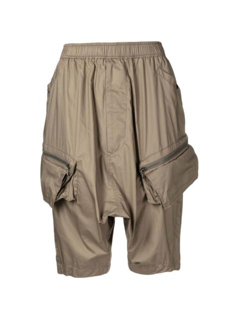 drop-crotch cargo shorts