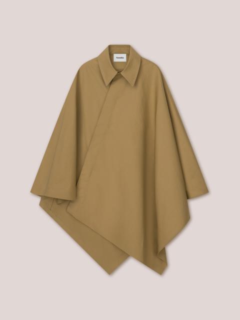 Nanushka FAIZ - Technical canvas poncho - Khaki