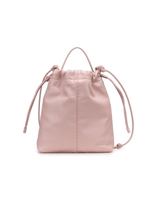 Santoni Pink leather crossbody bag