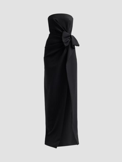MICHAEL KORS COLLECTION Women's Wool Broadcloth Origami Strapless Gown - Black