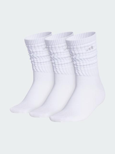 adidas Women's Athletic Scrunch 3-Pack Crew