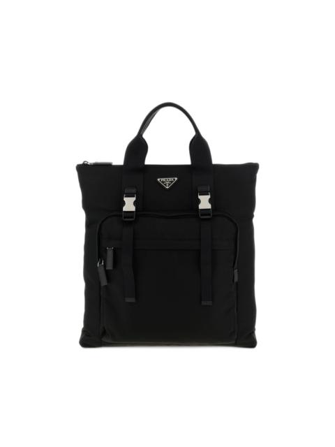 Prada buckle-detail backpack