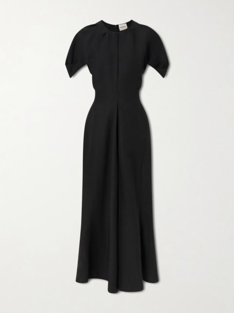 KHAITE Ria Woven Midi Dress