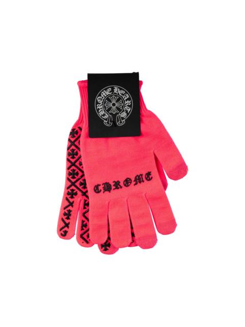 Chrome Hearts Checkmate logo-print gloves