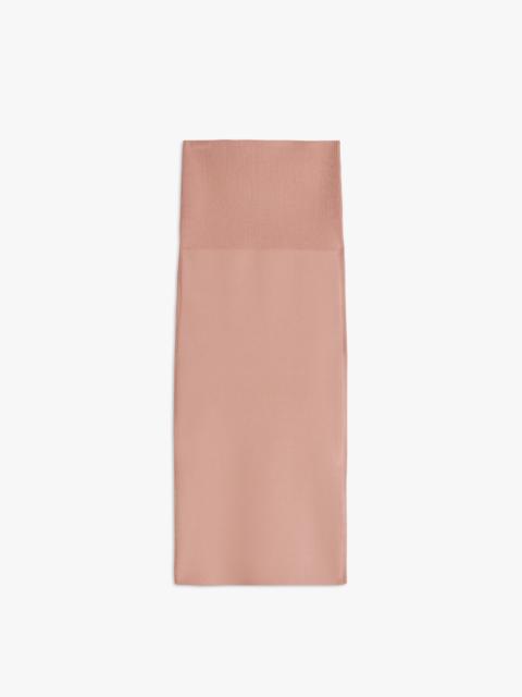 Victoria Beckham VB Body Fitted Skirt in Blush