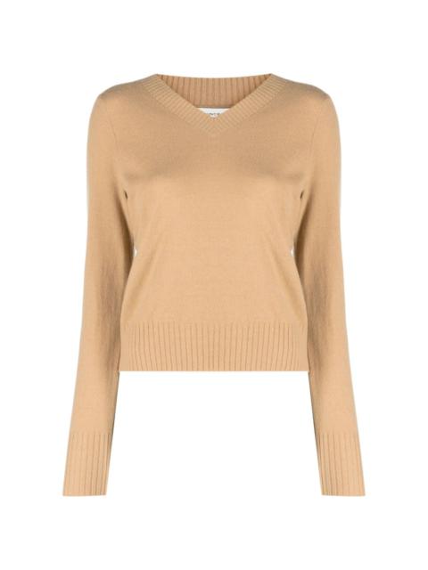 V-neck cropped jumper