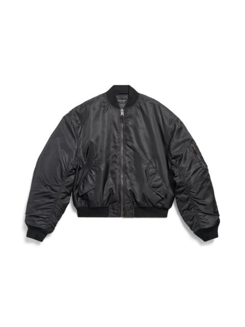 BALENCIAGA Men's Standard Bomber Jacket in Black