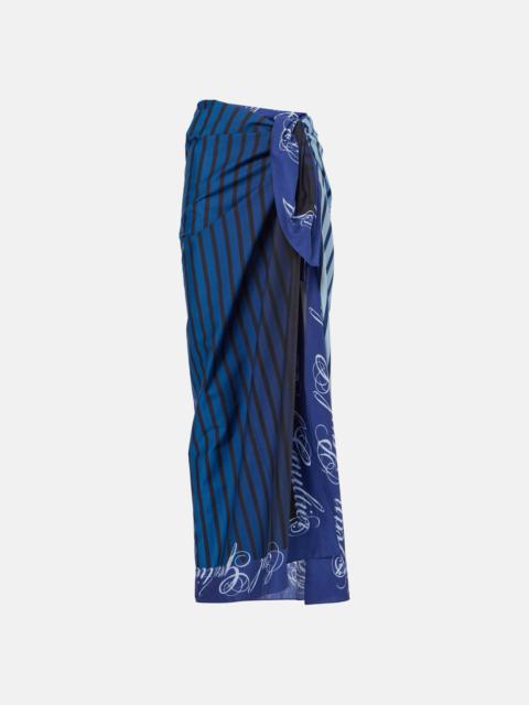 Jean Paul Gaultier Printed cotton beach cover-up