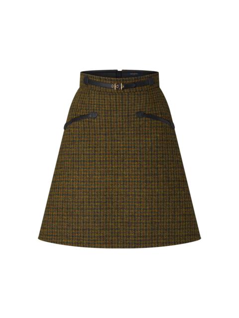 Louis Vuitton Preppy Houndstooth A-Line Skirt