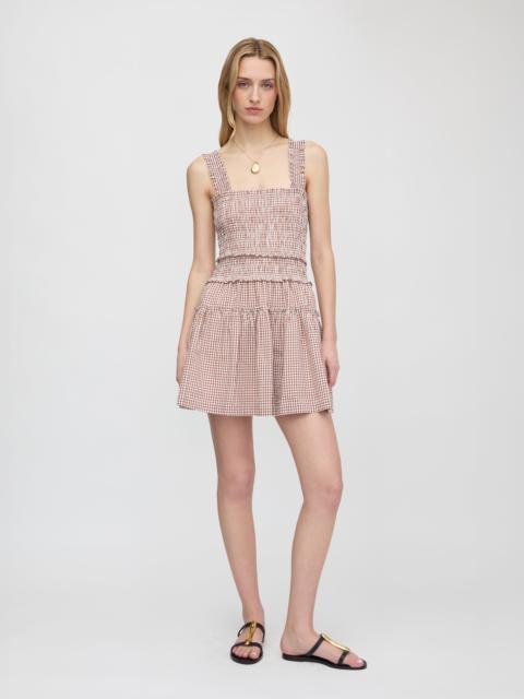 Hill House Home The Azalea Mini Nap Dress - Cognac Gingham