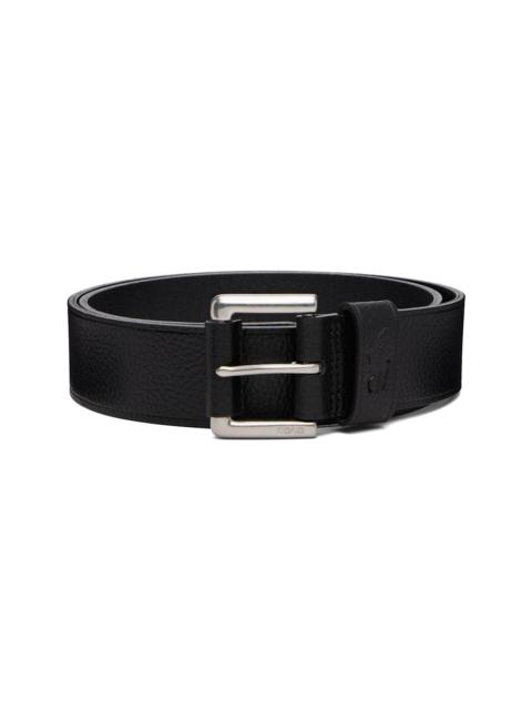 Polo Ralph Lauren Black Pebbled Leather Belt