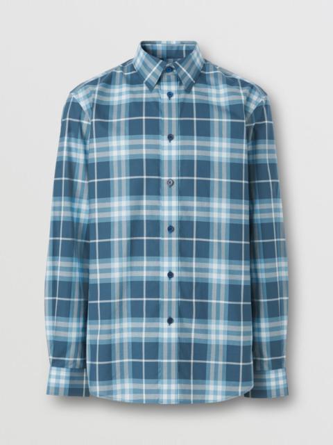 Burberry Check Cotton Poplin Shirt